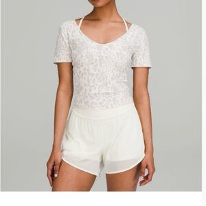 Lululemon Align T-shirt —Cheetah Camo Antique White